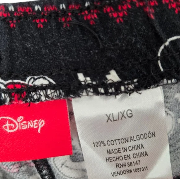 Mickey Mouse Pajama Pants Size Large Euc - Picture 4 of 4